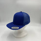 Plain Flat 6P Mesh Trucker Blue and Blue Mesh 12-pck CF6M1871 Cap Hat