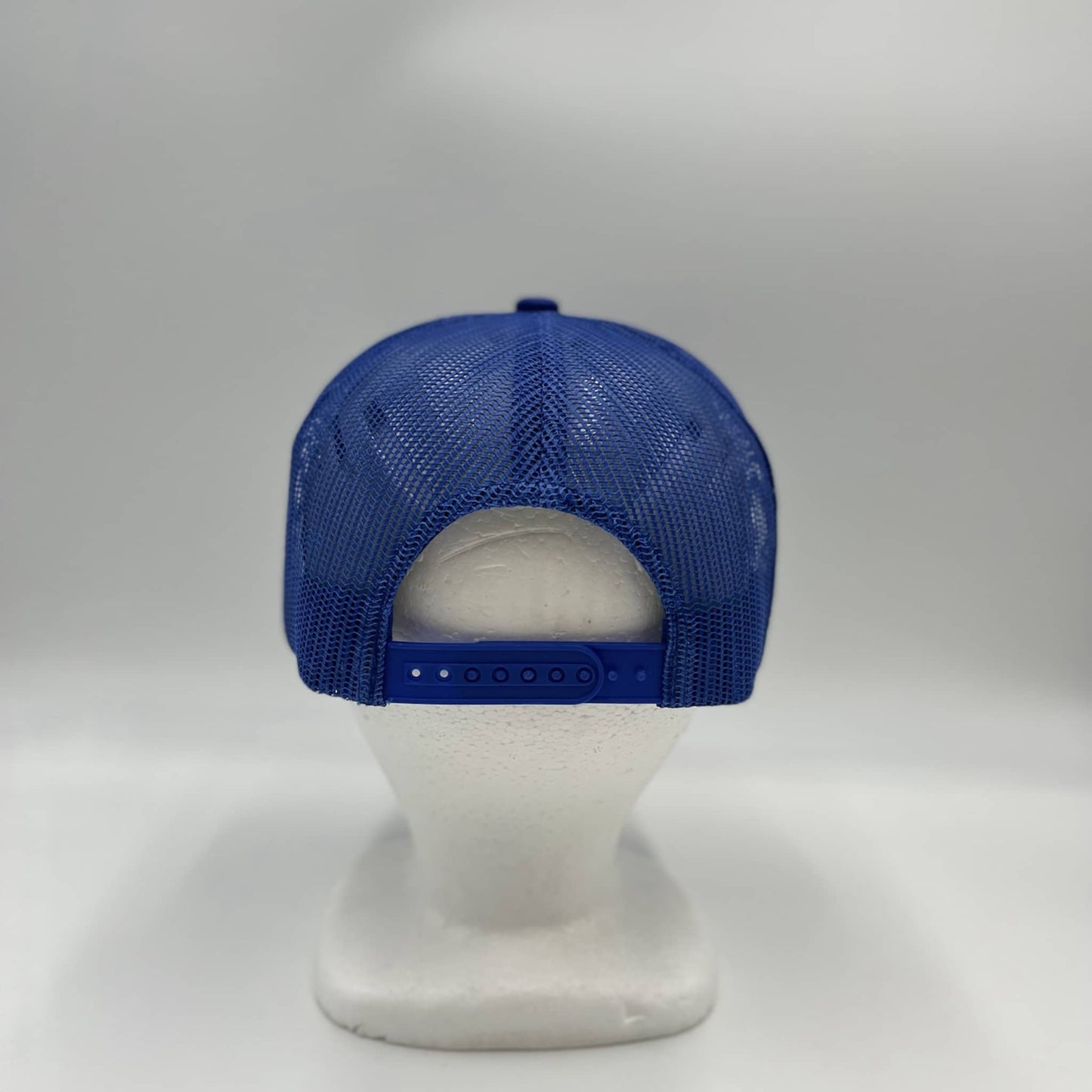 Alpha Omega Cap Plain Flat 6P Mesh Trucker Blue and Blue Mesh 12-pck CF6M1871 Cap Hat