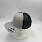 Plain Flat 6P Mesh Trucker Texture light gray and Black Mesh 12 pack CF6M1833 Cap Hat
