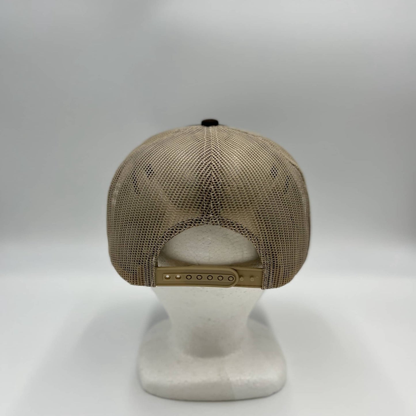 Alpha Omega Cap Plain Flat 5P Mesh Trucker Brown and Tan Mesh 12-pck CF5M1213 Cap Hat