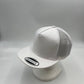 Plain Flat 5P Mesh Trucker White and White 12-pck CF5M1221 Cap Hat