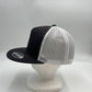 Plain Flat 5P Mesh Trucker Black and White Mesh 12-pck CF5M1216 Cap Hat