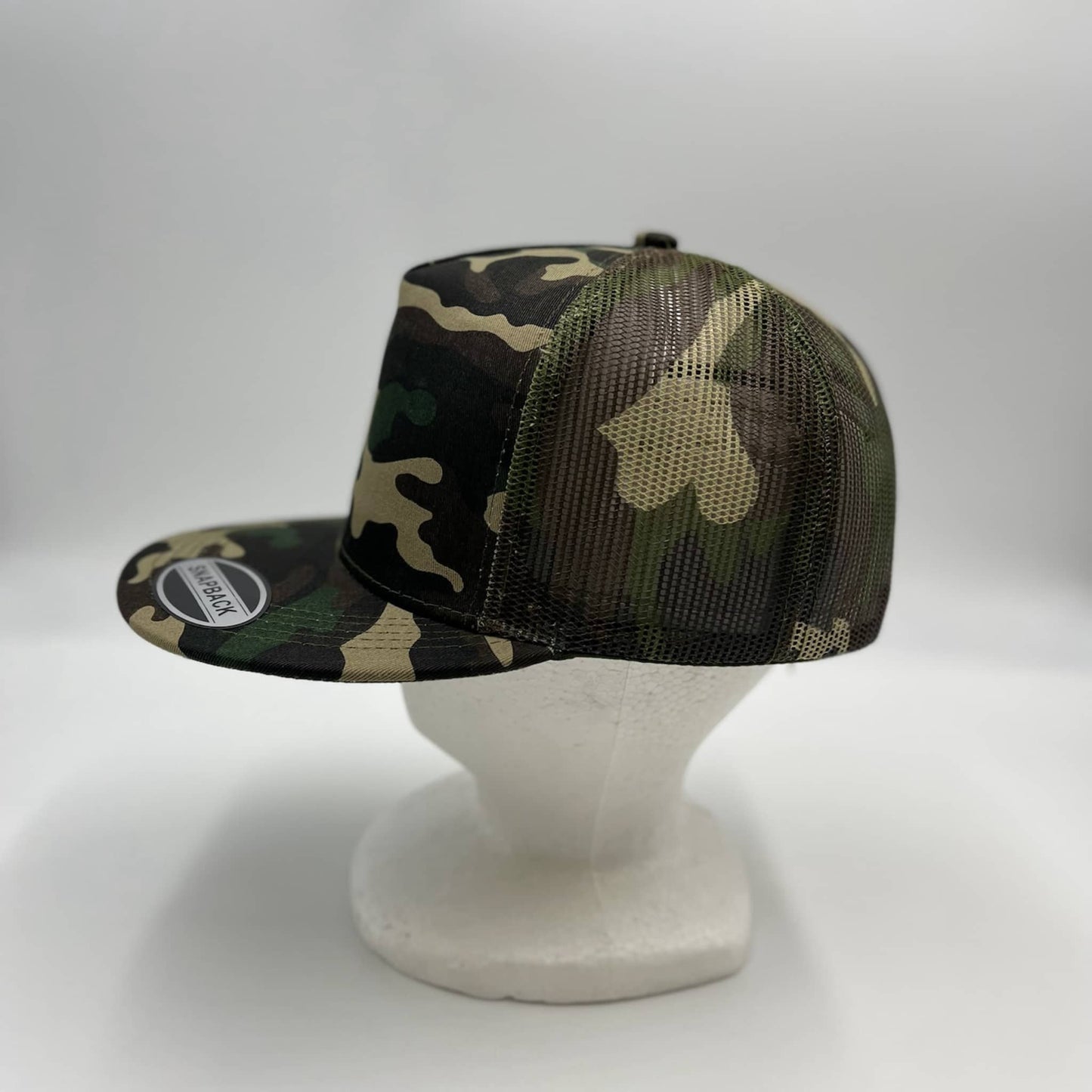 Plain Flat 5P Mesh Trucker Camo II and Camo Mesh 12-pck CF5M1224 Cap Hat