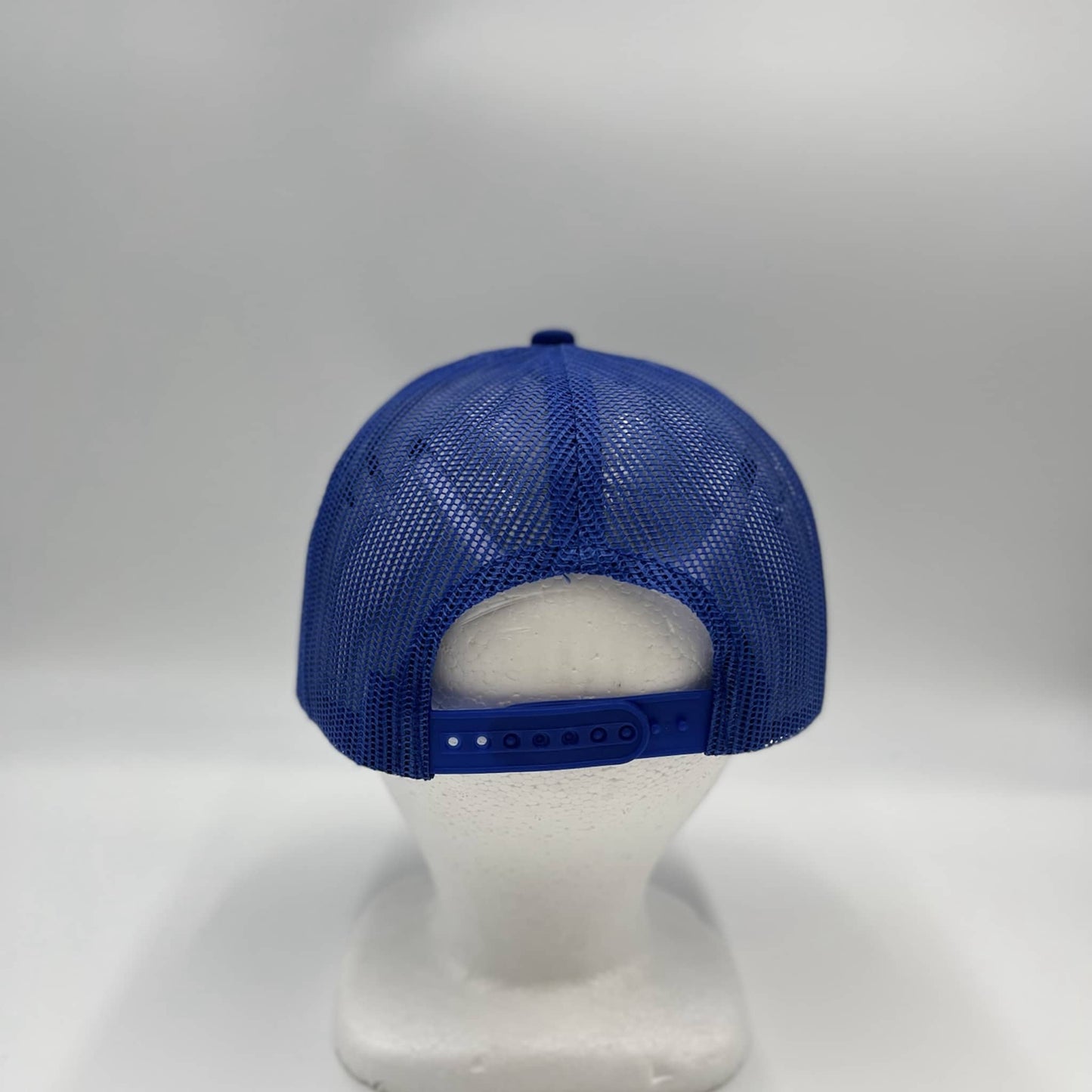 Alpha Omega Cap Plain Flat 5P Mesh Trucker Blue and Blue Mesh 12-pck CF5M1211 Cap Hat