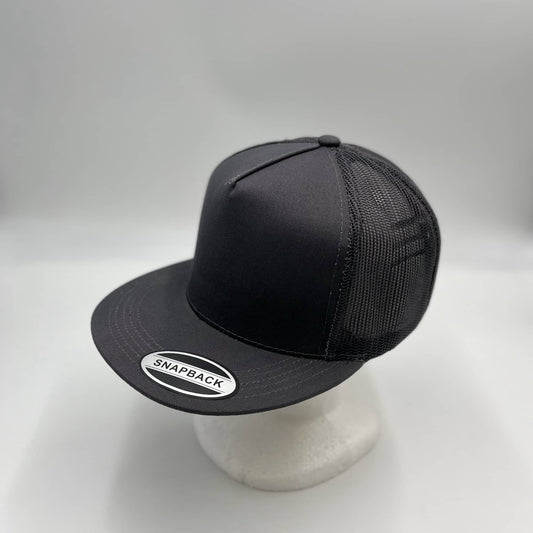 Plain Flat 5P Mesh Trucker Dark Gray 12-pck CF5M1208 Cap Hat