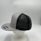 Plain Flat 5P Mesh Trucker Light Gray and Black Mesh 12-pck CF5M1209 Cap Hat