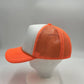 Plain TwoTone Sponge Trucker White Face Orange Lid and Orange Mesh 12-pck STMTT06 Cap Hat