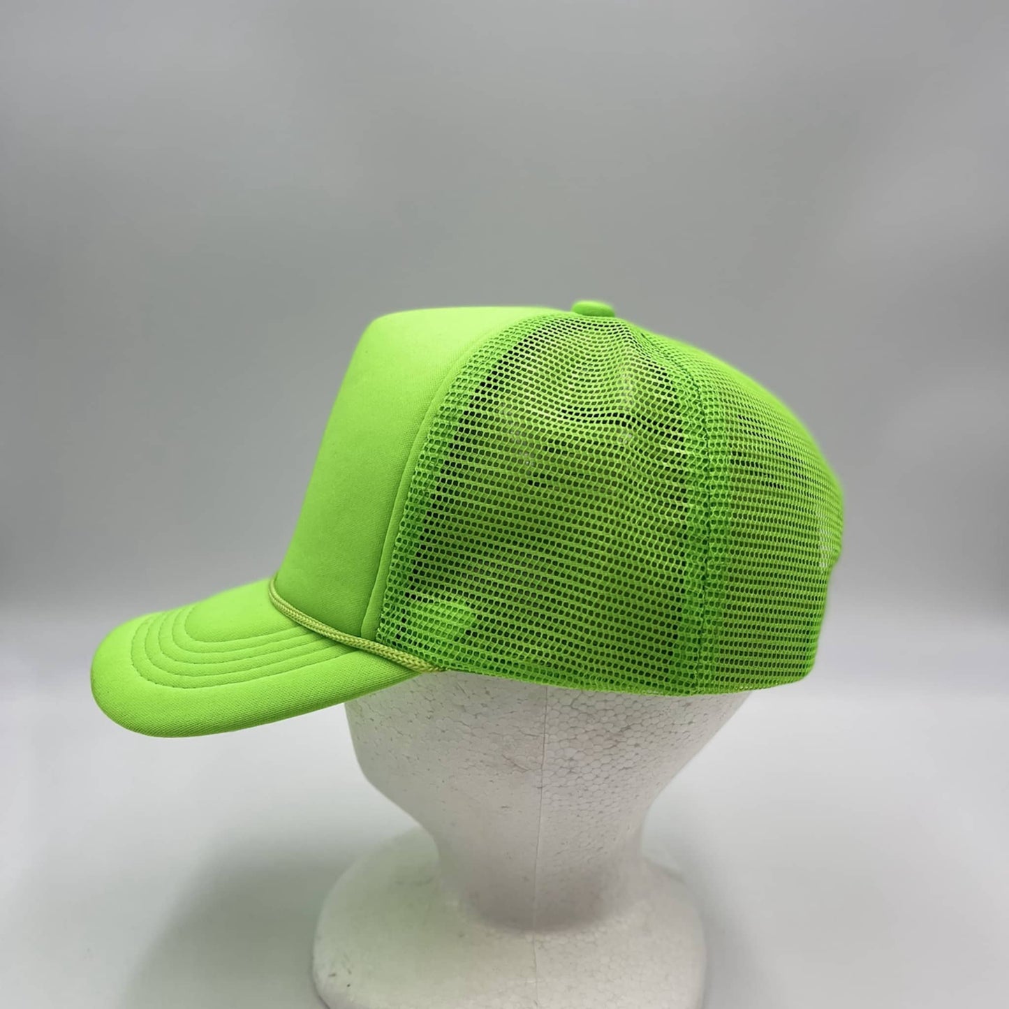 Alpha Omega Cap Plain Sponge Trucker Neon Green 12-pck STM14 Cap Hat