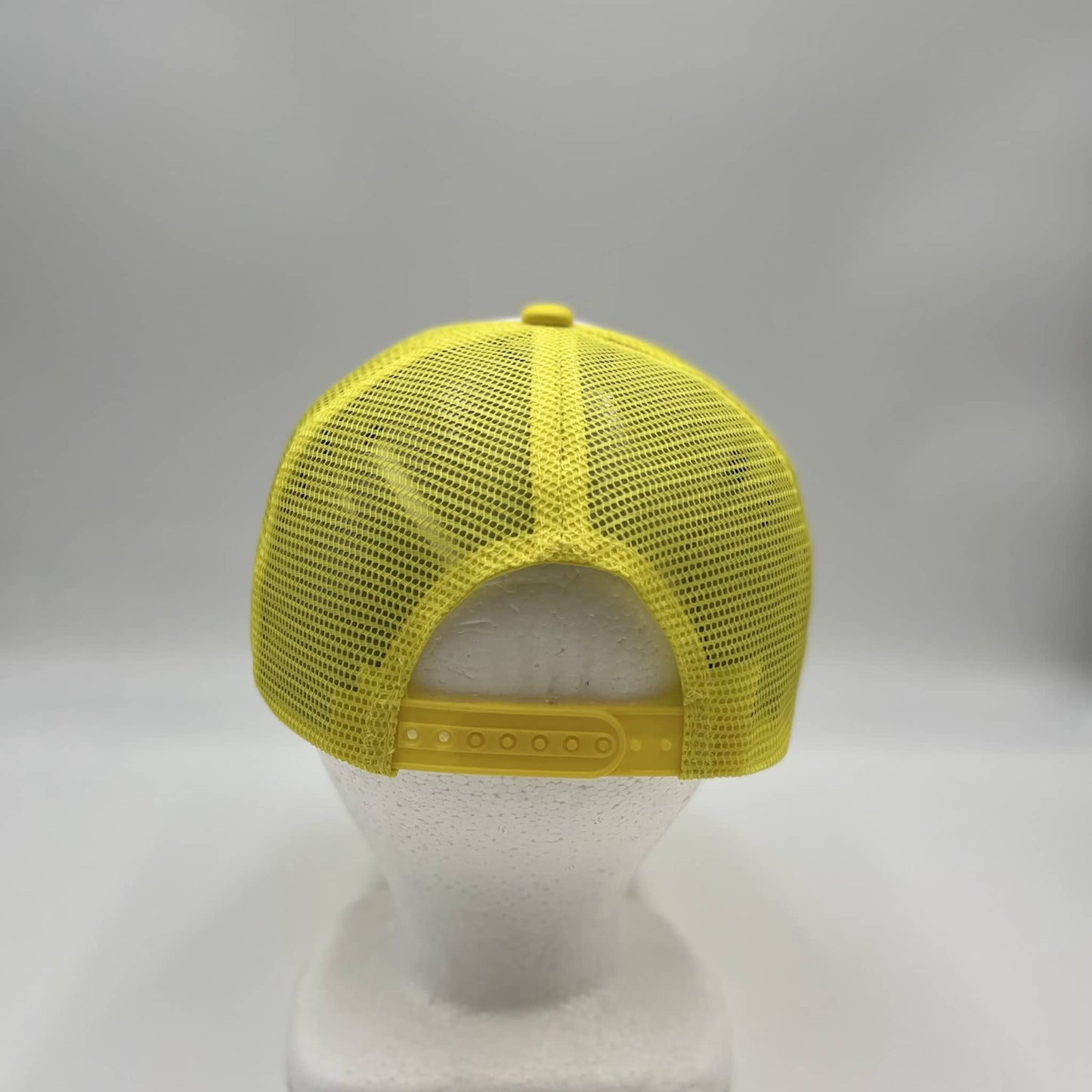 Plain TwoTone Sponge Trucker White Face Yellow Lid and Yellow Mesh 12-pck STMTT07 Cap Hat