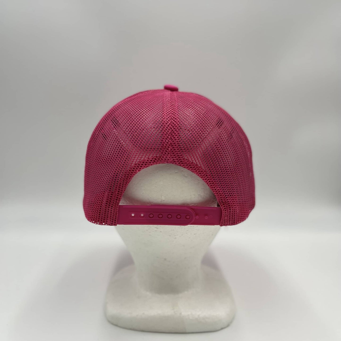 Plain Flat 5P Mesh Trucker Hot Pink 12-pck CF5M1207 Cap Hat