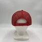 Plain Flat 5P Two Tone Mesh Trucker White Face Red Lid and Red Mesh 12-pck CF5MTT1 Cap Hat