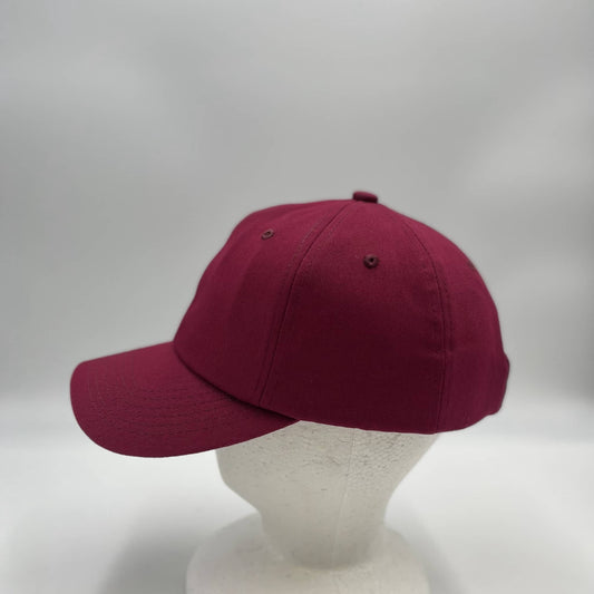 Plain Cotton Cap Maroon 12-pck CCW0807 Cap Hat