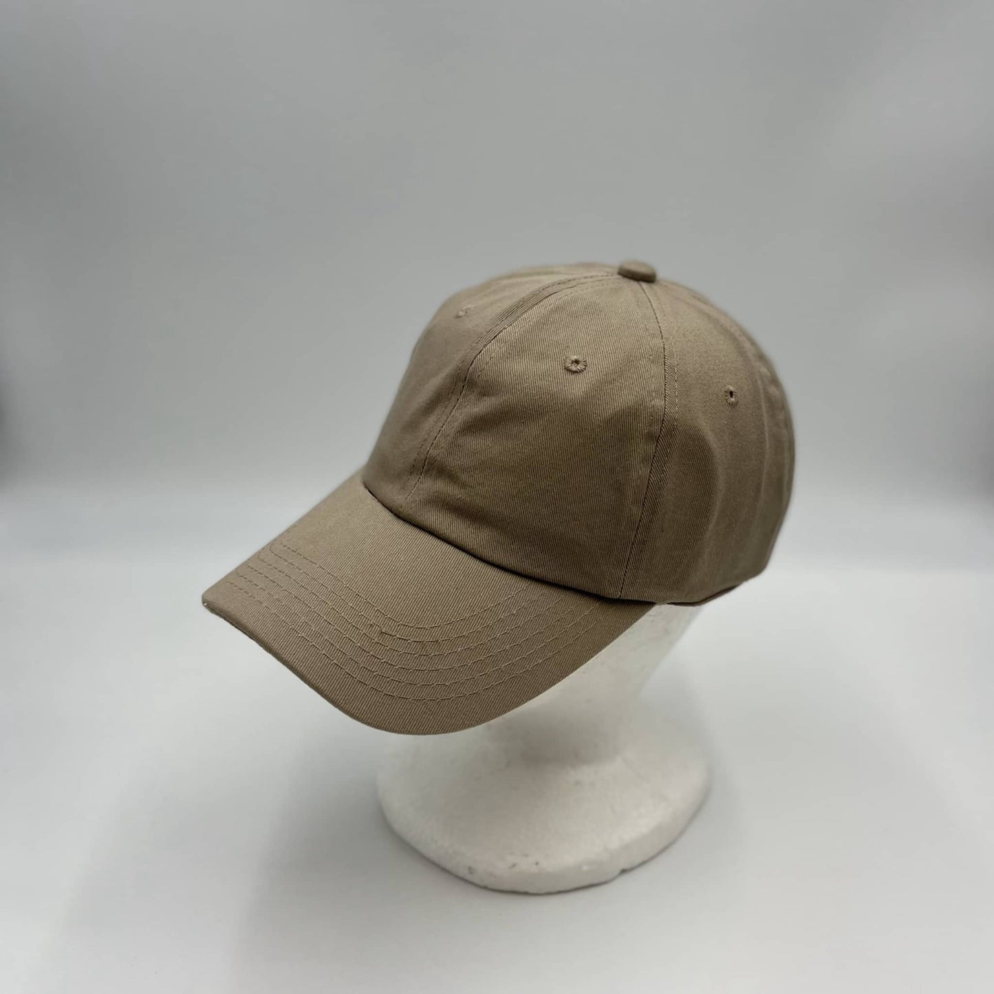 Plain Cotton Cap Dark Tan 12-pck CCW0814 Cap Hat