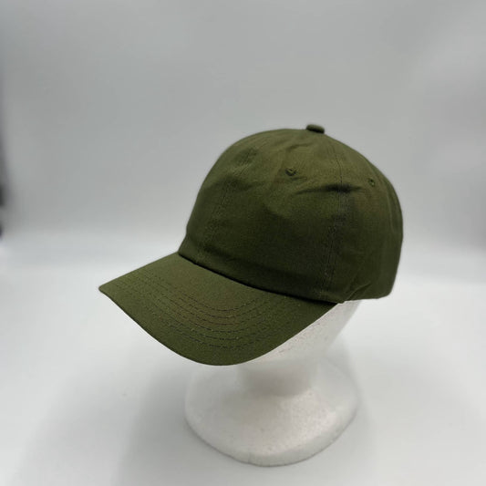 Plain Cotton Cap Olive 12 pack CCW0801 Cap Hat