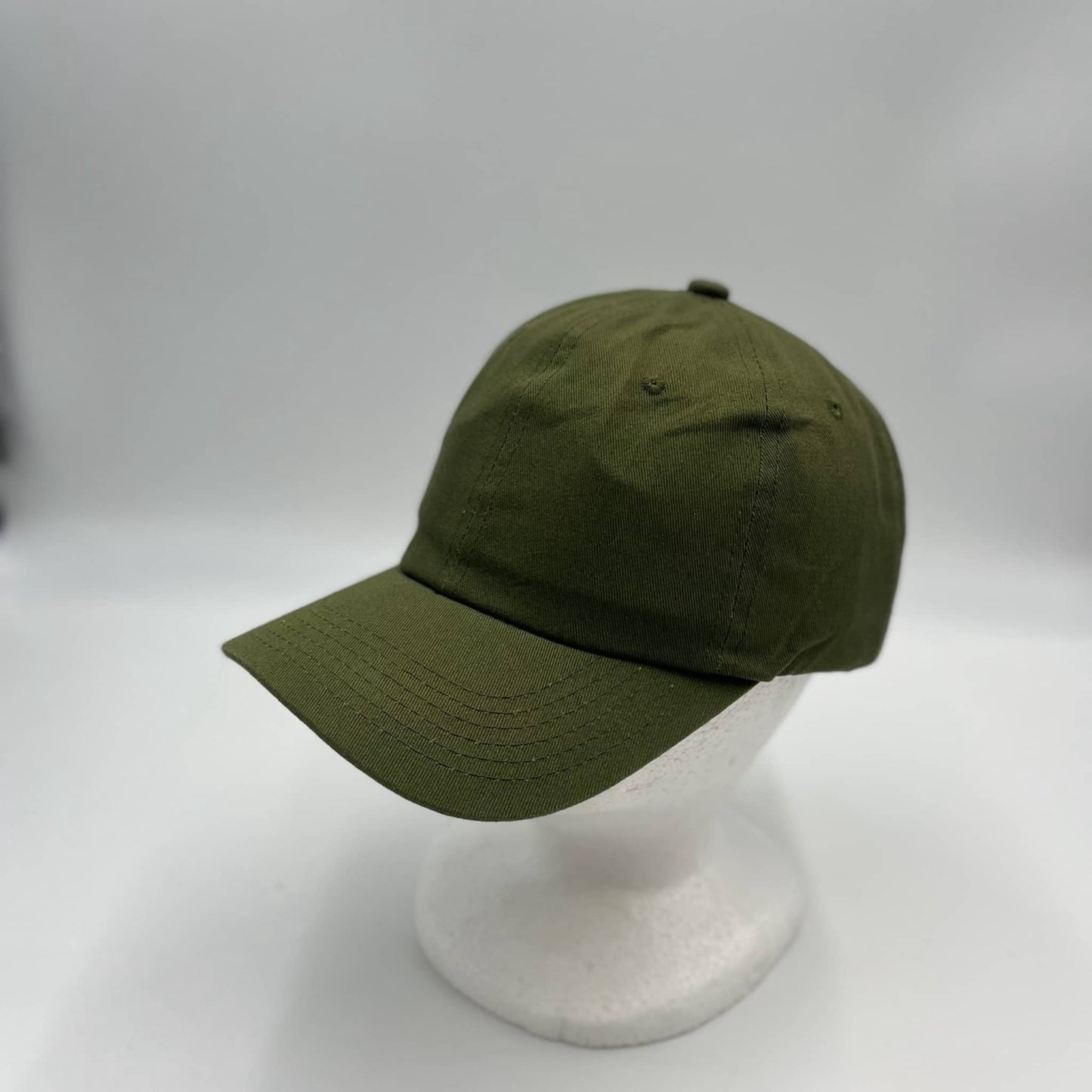 Alpha Omega Cap Plain Cotton Cap Olive 12 pack CCW0801 Cap Hat