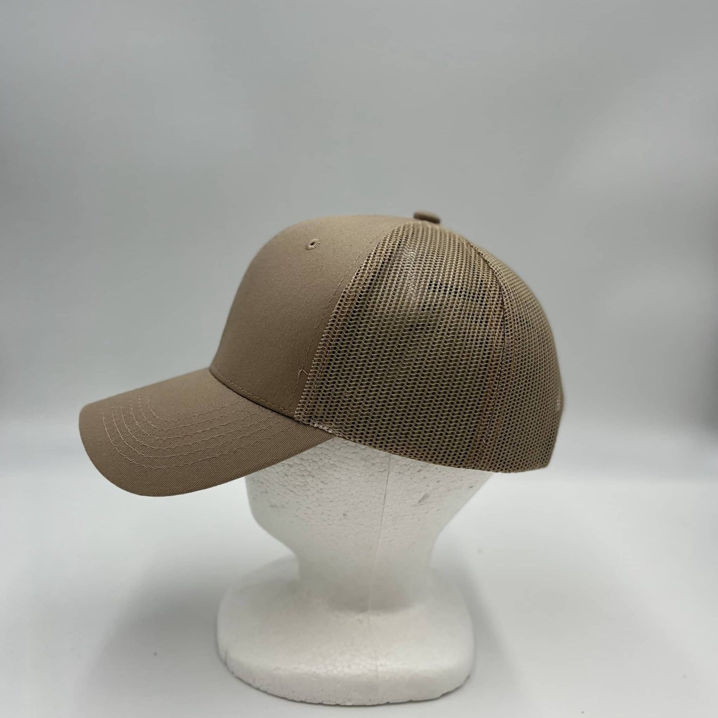 Alpha Omega Cap Plain Mesh Velcro Tan and Tan Mesh 12-pack CTM1144 Cap Hat