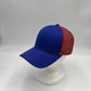 Plain Mesh Velcro Blue and Red Mesh 12-pack CTM1142 Cap Hat