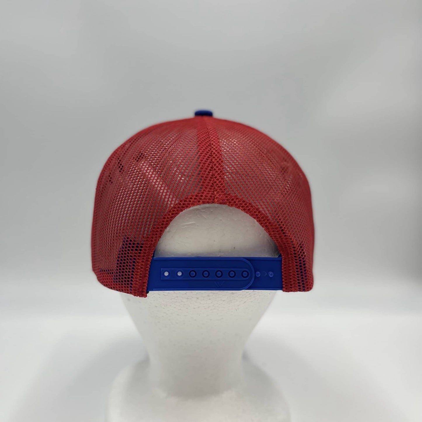 Plain Mesh Velcro Blue and Red Mesh 12-pack CTM1142 Cap Hat