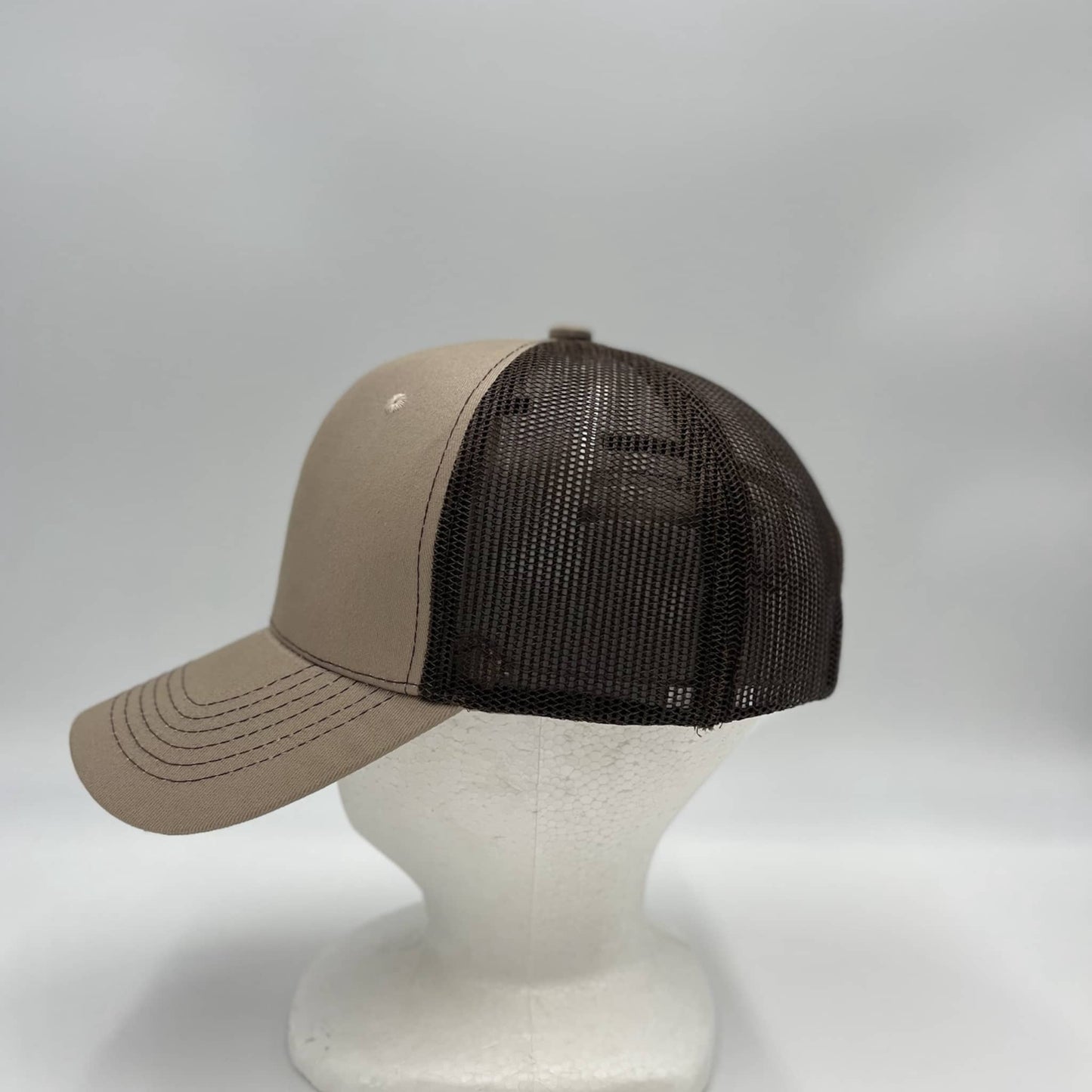 Plain Mesh Velcro Tan and Brown Mesh 12-pack CTM1141 Cap Hat