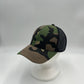 Plain Mesh Velcro Green Camo and Black Mesh 12-pack CTM1140 Cap Hat