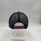 Plain Mesh Velcro Burgandy and Black Mesh 12 pack CTM1129 Cap Hat