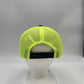 Plain Mesh Velcro Black and Neon Yellow Mesh CTM1131 Cap Hat