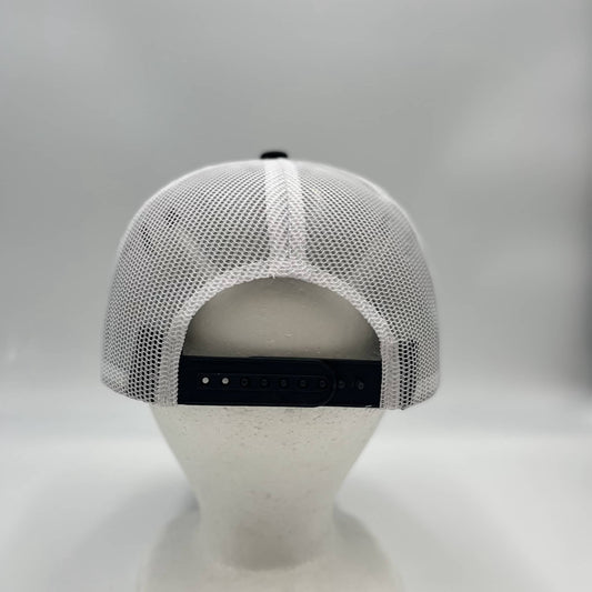 Plain Mesh Velcro Black and White Mesh 12-pack CTM1136 Cap Hat