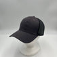 Plain Mesh Velcro Dark Gray and Black Mesh 12 pack CTM1119 Cap Hat
