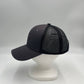 Plain Mesh Velcro Dark Gray and Black Mesh 12 pack CTM1119 Cap Hat