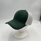 Plain Mesh Velcro Forest Green (Dark) and White Mesh 12 PACK CTM1118 Cap Hat