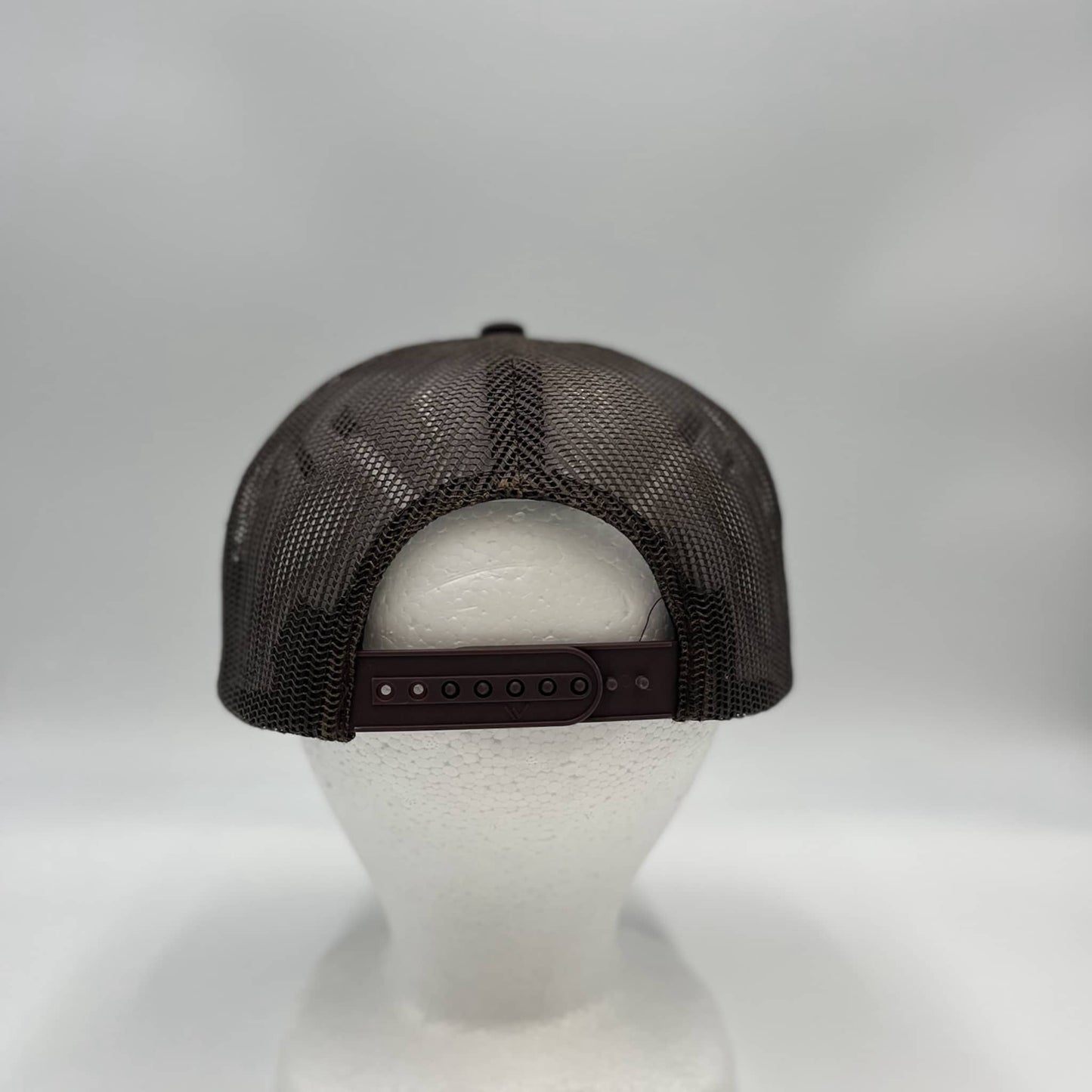 Plain 7 Panel Trucker Brown and Brown Eyelets 12 PACK NS7TM04 Cap Hat