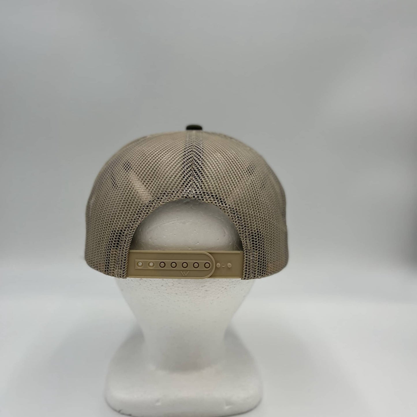 Plain 7 Panel Trucker Olive and Tan Mesh 12 pack NS7TM07 Cap Hat