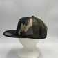 Plain 7 Panel Trucker Green Camo Black Bill and Camo Mesh 12 pack NS7TMC3 Cap Hat