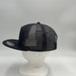 Plain 7 Panel Trucker Black and Gray Mesh 12 pack NS7TM06 Cap Hat