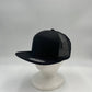 Plain 7 Panel Trucker Black and Black Mesh 12-pck NS7TM13 Cap Hat