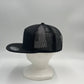 Plain 7 Panel Trucker Black and Black Mesh 12-pck NS7TM13 Cap Hat