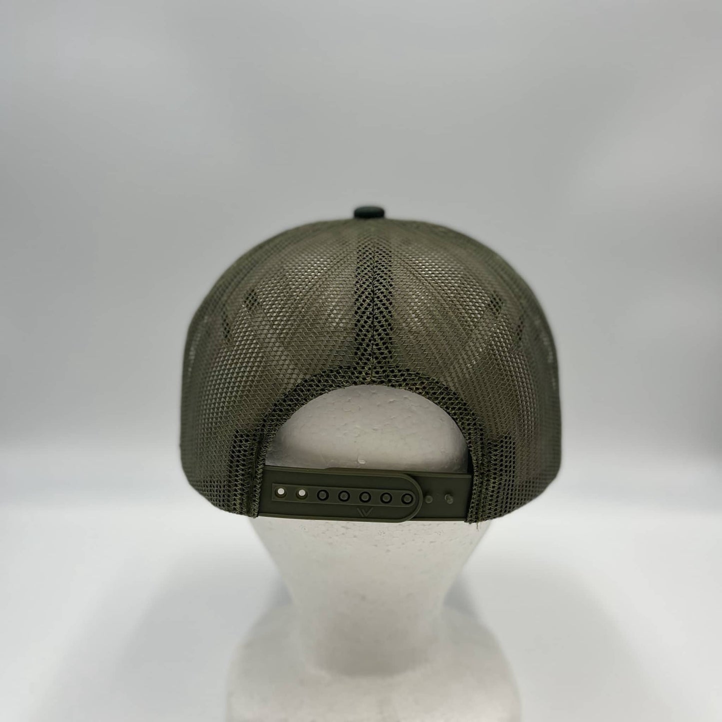 Alpha Omega Cap Plain 7 Panel Trucker Green Camo and Olive Mesh 12 pack  NS7TMC4 Cap Hat