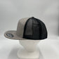 Plain 7 Panel Trucker Gray and Black Mesh 12 pack NS7TM11 Cap Hat