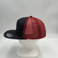 Plain 7 Panel Trucker Black and Red Mesh 12 pack NS7TM01 Cap Hat