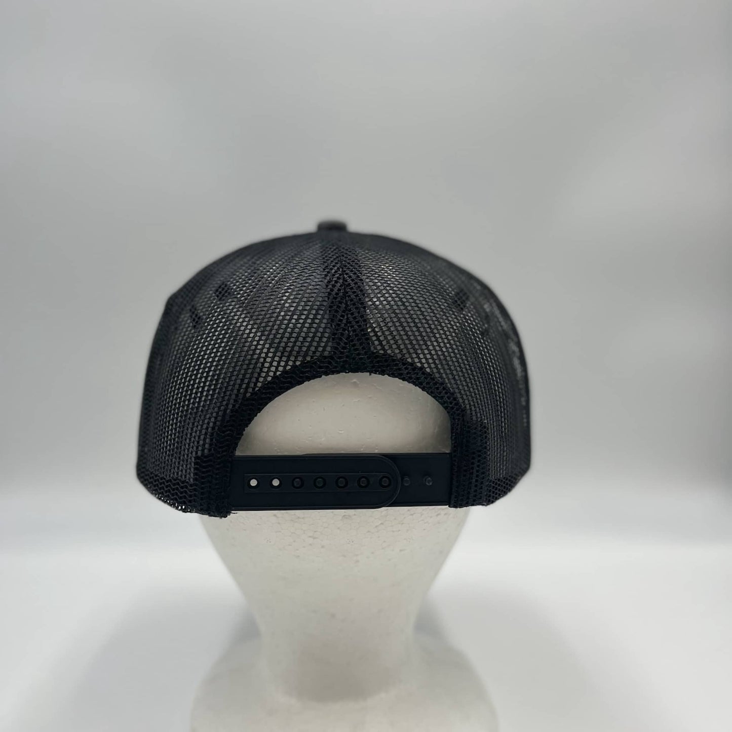Plain 7 Panel Trucker Grey and Black Eyelets 12 pack NS7TM05 Cap Hat