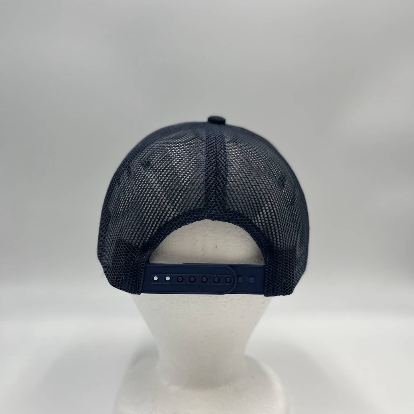 Plain Flat 6P Mesh Trucker Navy Blue and Navy Blue Mesh 12 pack CF6M1851 Cap Hat