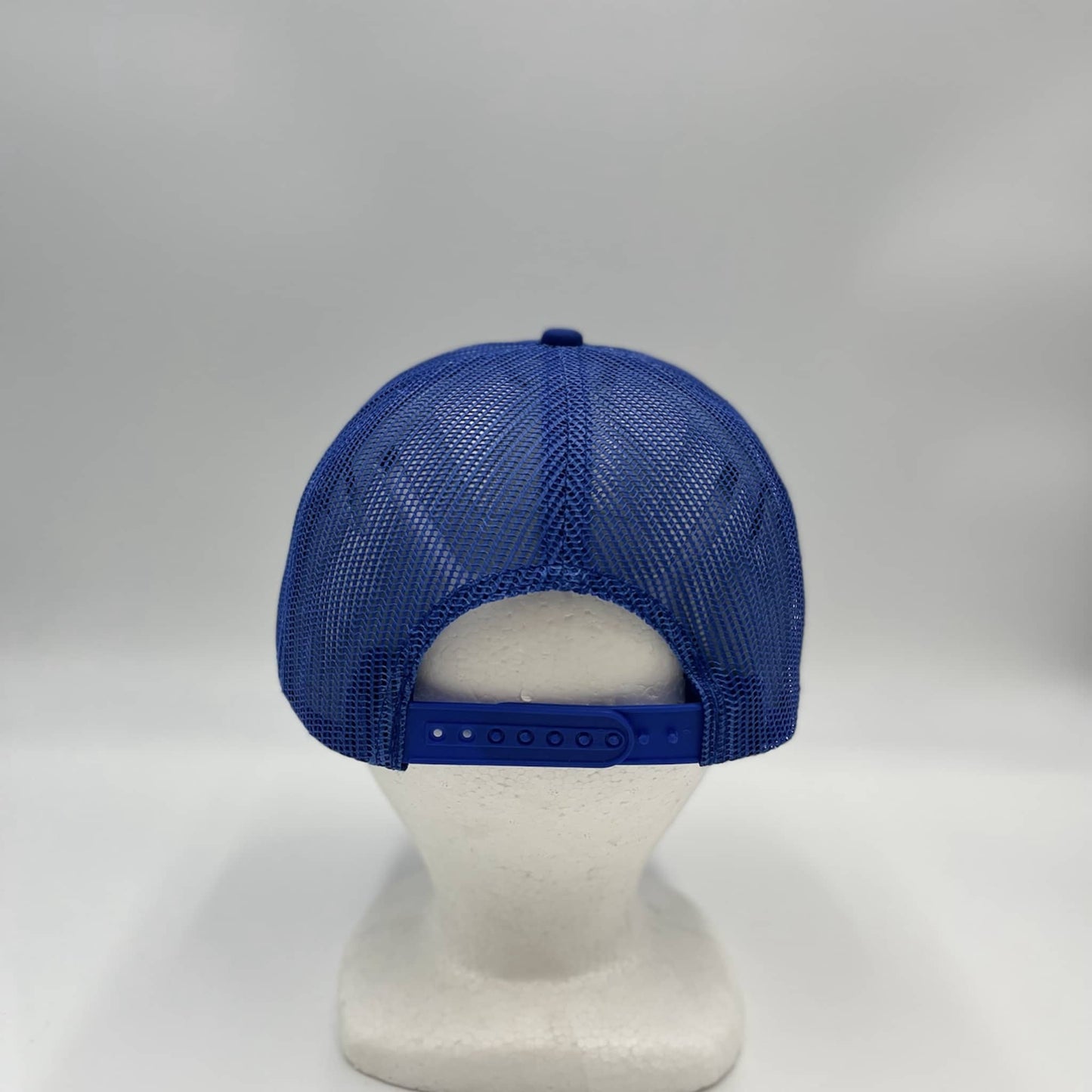 Alpha Omega Cap Plain Flat 6P Mesh Trucker Blue and Blue Mesh 12 pack CF6M1850 Cap Hat