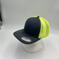 Plain Flat 6P Mesh Trucker Dark Gray and Neon Yellow Mesh 12 pack CF6M1844 Cap Hat