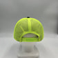 Plain Flat 6P Mesh Trucker Dark Gray and Neon Yellow Mesh 12 pack CF6M1844 Cap Hat