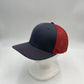 Plain Flat 6P Mesh Trucker Dark Gray and Red Net 12 pack CF6M1841 Cap Hat