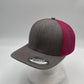 Plain Flat 6P Mesh Trucker Texture light gray and Fusia Net 12 pack CF6M1835 Cap Hat