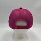 Plain Flat 6P Mesh Trucker Black and Rose Mesh 12 pack CF6M1806 Cap Hat