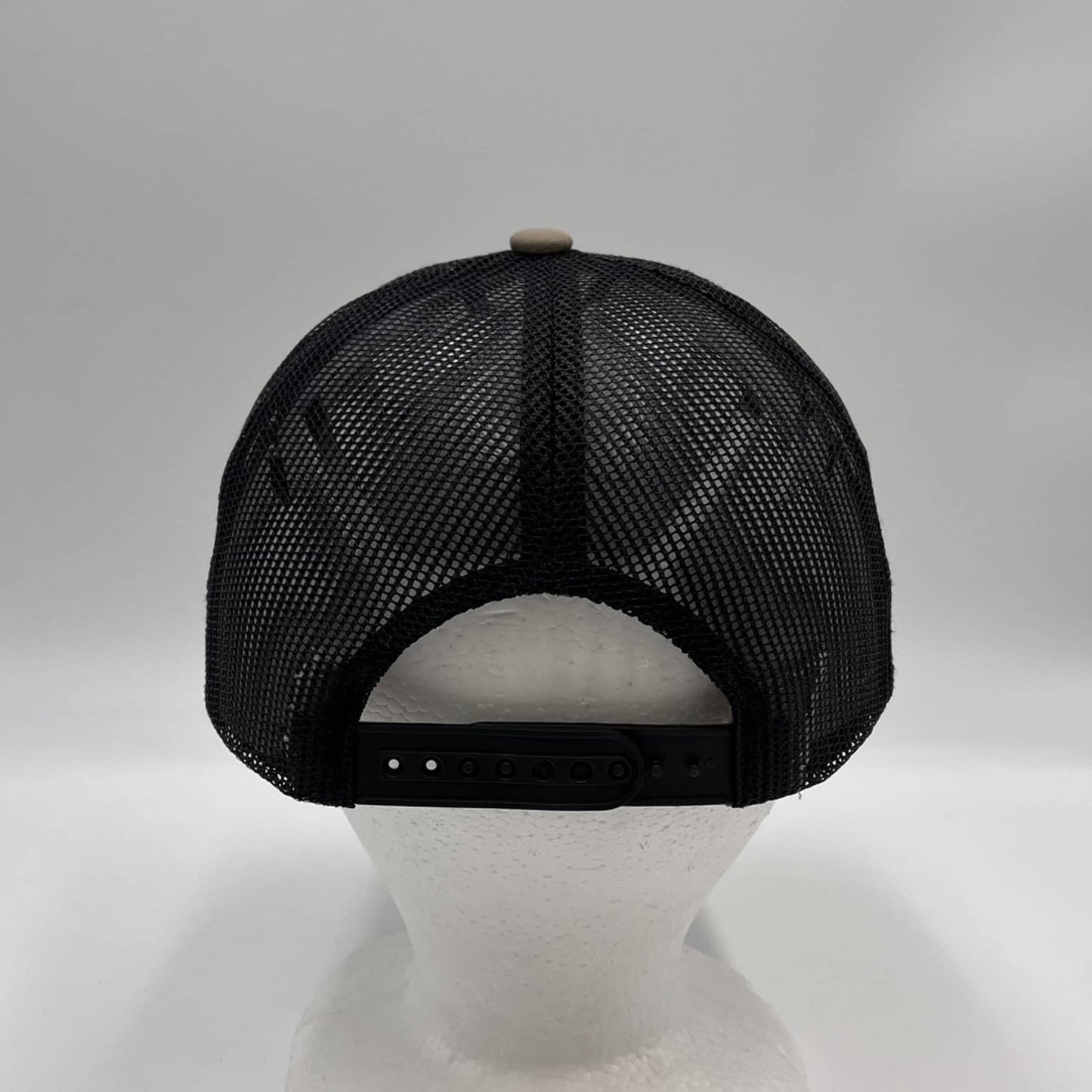 Plain Flat 6P Mesh Trucker Tan and Black Mesh 12 pack CF6M1812 Cap Hat