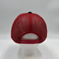 Plain Flat 6P Mesh Trucker Black and Red Mesh 12 pack CF6M1829 Cap Hat