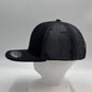 Plain Flat 6P Mesh Trucker Black and Black Mesh 12 pack CF6M1830 Cap Hat